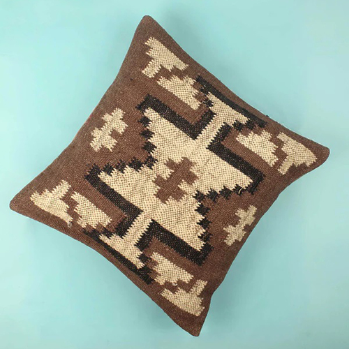Fancy Jute Cushion Cover