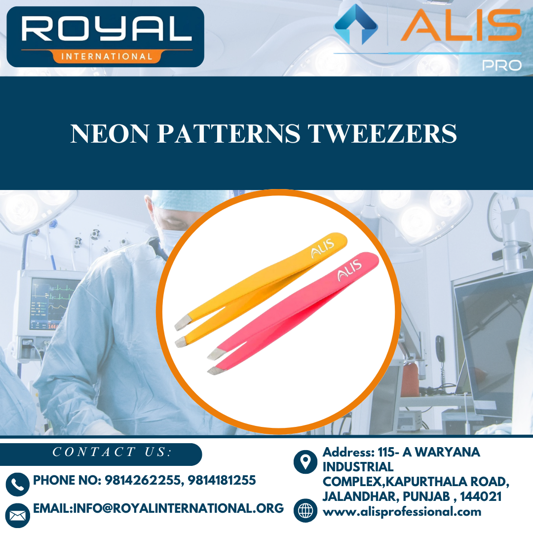 Neon Patterns Tweezers