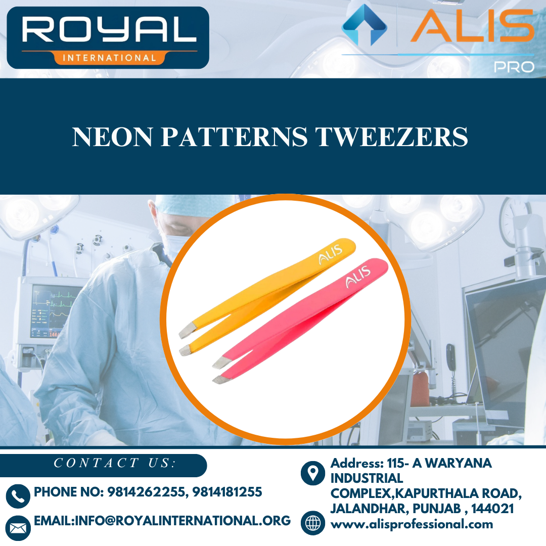 Royal Neon Patterns Tweezers