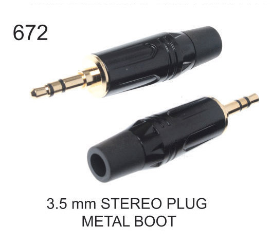 3.5 MM STEREO PLUG METAL BOOT