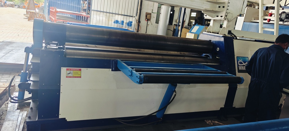 Automatic Sheet Rolling Machine - Color: Blue