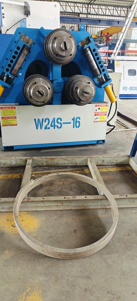 Profile Rolling Machine - 3300x1500x2700 Mm, Blue | Semi-automatic, 7.5 Hp Hydraulic, 1.5 Ton/day Production Capacity, 1-year Warranty, Cnc Technology