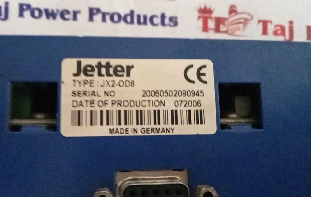 JETTER JX2-OD8 PLC