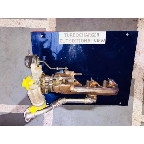 Cut Section Model Of Turbocharger - Color: Silver