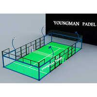 अनूठा डिज़ाइन पैनोरमिक पैडल कोर्ट