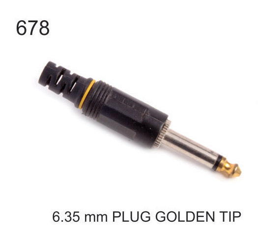 6.35 MM PLUG GOLDEN TIP