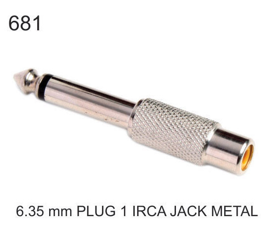 6.35 MM PLUG 1 IRCA JACK METAL