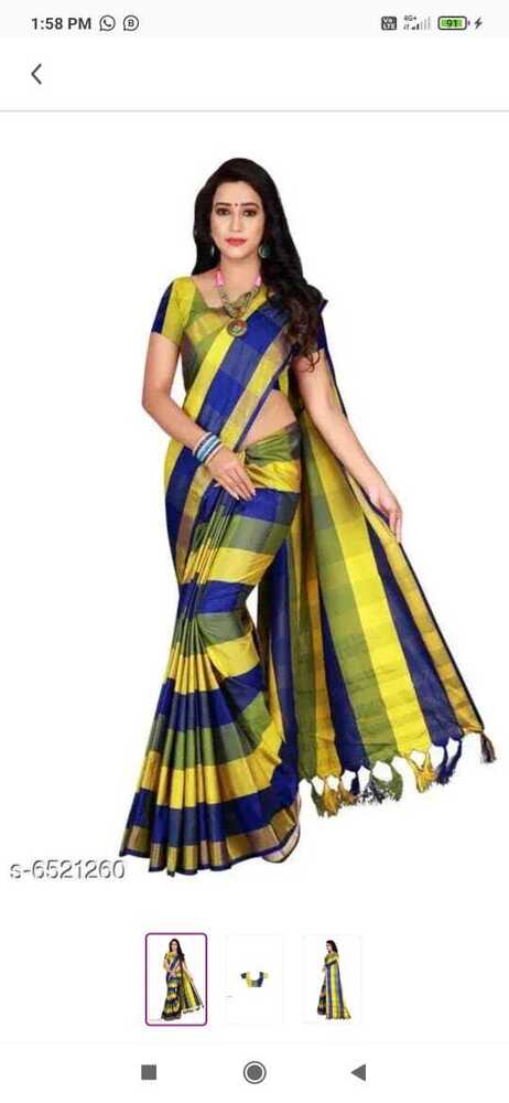 cotton silk saree