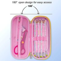 CherryBox Large Capacity 3D Cartoon Cover Hard Top Pencil Case/Box/Pouch for Kids Boys & Girls