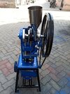 Tablet Punching Machine - Heavy-duty Cast Iron, 28x21x18 Inches, Blue | Motorized 2 Hp, Automatic Compression & Ejection, 4500-5000 Tablets Per Hour, Changeable Die Punch For 8-12 Mm Sizes