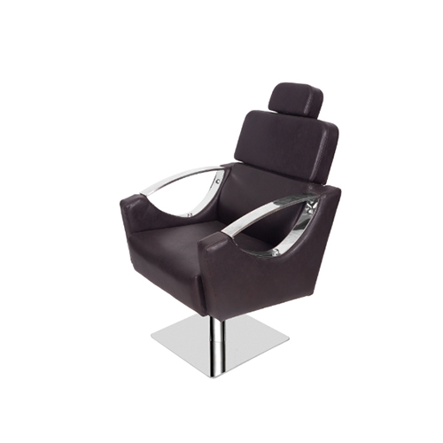 D-Handle Round Salon Chair - Attributes: Hard