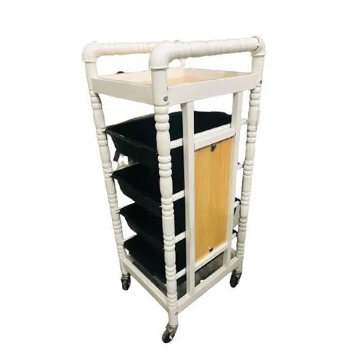 Hair Salon Trolley - Color: White