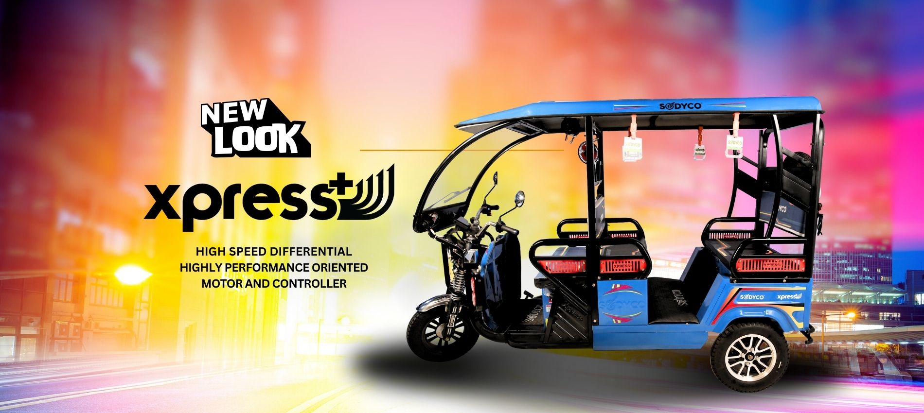 Sodyco Xpress+ E Rickshaw - Battery Life: 1 Years