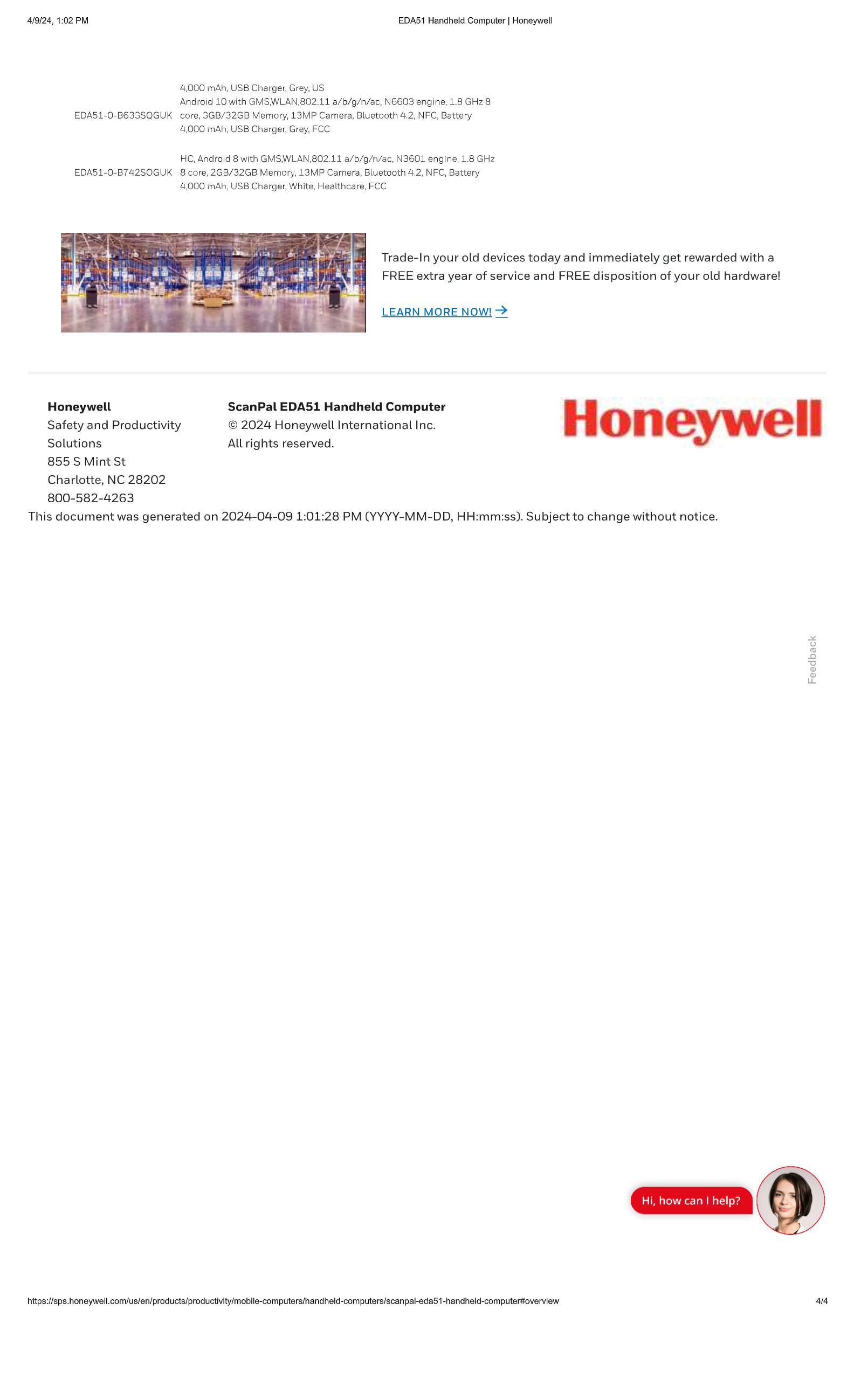 Honeywell CK65 Mobile Computer