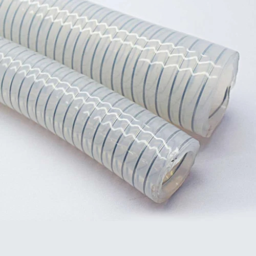 Silicone Hose Pipe - 30 Meters Long, Sizes 1/2 - 4 Inch, Rigid White Design, High-Temperature Resistance for Industrial Use