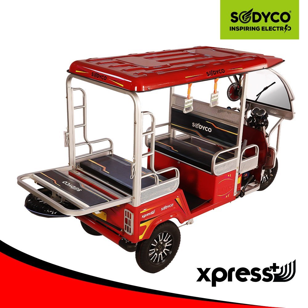 Sodyco Leo E Rickshaw - 5-seater, 130+ Range, Eco-friendly Mobility | Ergonomic Design, Low Noise, Enhanced Safety Features