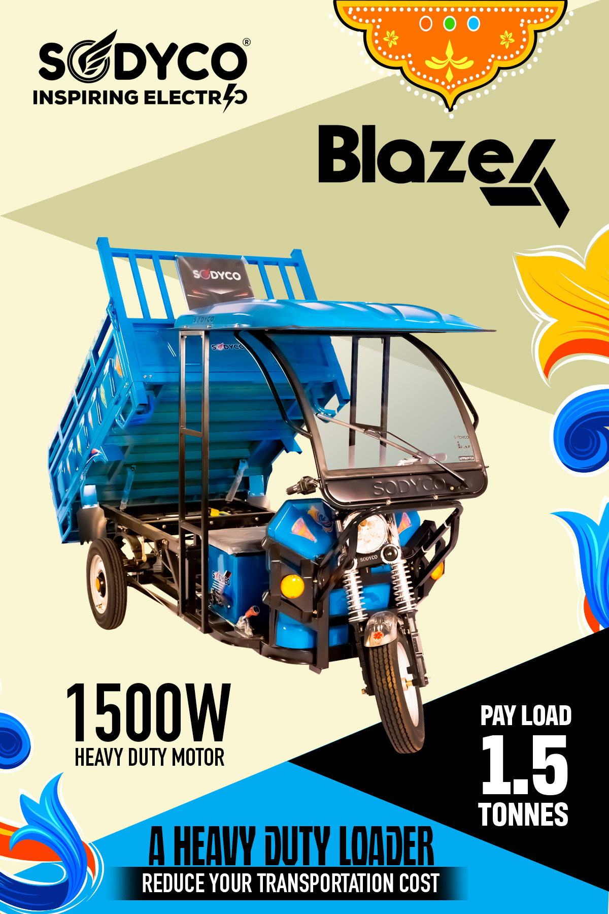 Sodyco Blaze Heavy Duty Loader - Battery Life: 1 Years