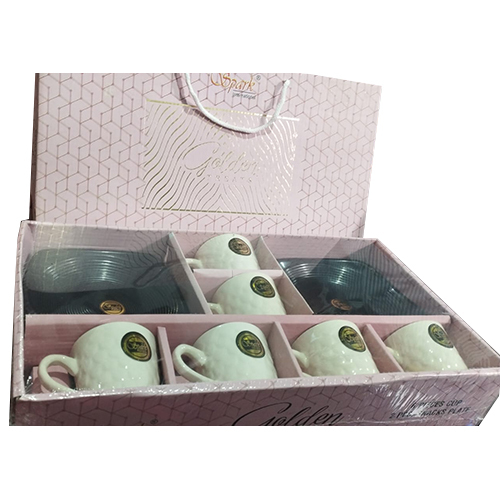 6 Cup With 2 Platter Set