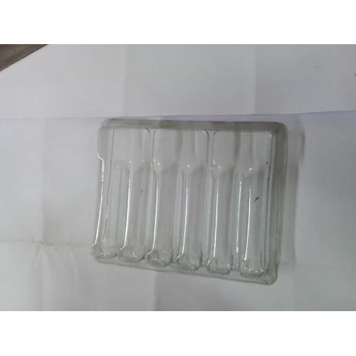 Transparent Ampoule Packaging Tray - Pvc, Standard Size, Transparent Color, Soft Hardness | Versatile And Efficient Ampoule Holder For Secure Storage
