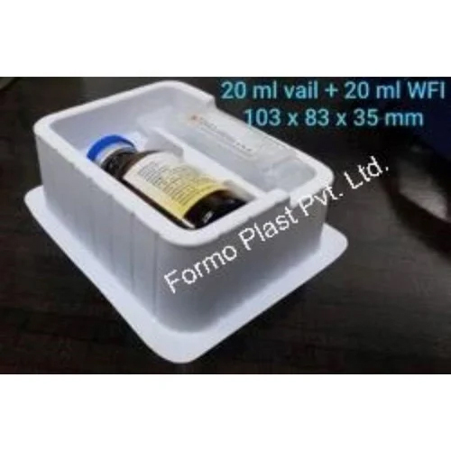 White Vial Packaging Tray