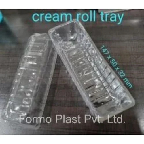 Rectangular Cream Roll Tray