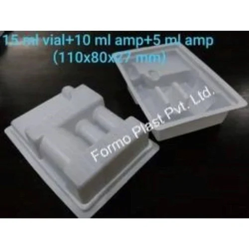 White Ampoule Vial Tray