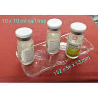 Pvc Vial Packaging Tray - Color: White