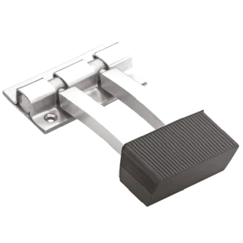 Square Double Door Stopper - Color: Silver