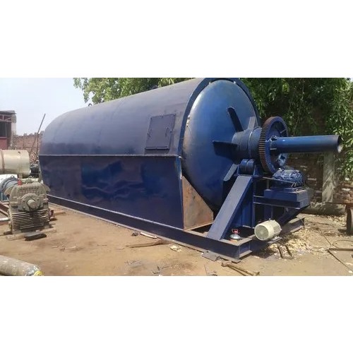 10 Ton Sludge Pyrolysis Plant - Mild Steel, Water Cooling Mode, 220-440 Volt, 1-Year Warranty | Efficient Waste Conversion System