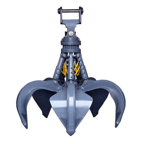Hydraulic Orange Peel Grab - Color: Grey