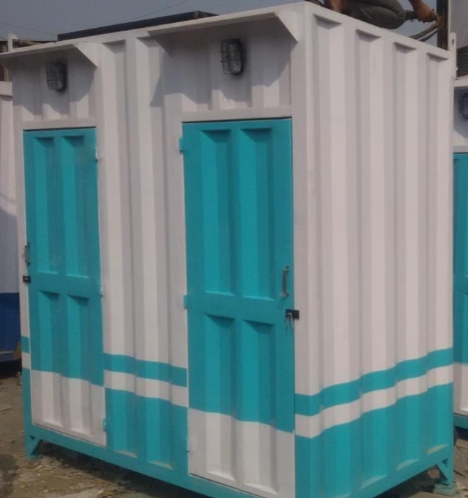 Portable Toilet Cabin - Roof Material: Steel