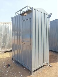 Steel Prefab Mobile Toilets - Steel Roof, 2-4 Millimeter Wall Thickness | Durable and Portable Sanitation Solutions