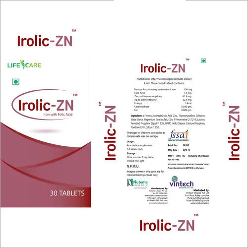 Irolic-Zn Tablets