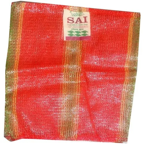 Sai PP Leno Mesh Bags - Polypropylene with Lamination | Glossy Surface, Customizable Offset Printing, Available in Various Sizes and Colors