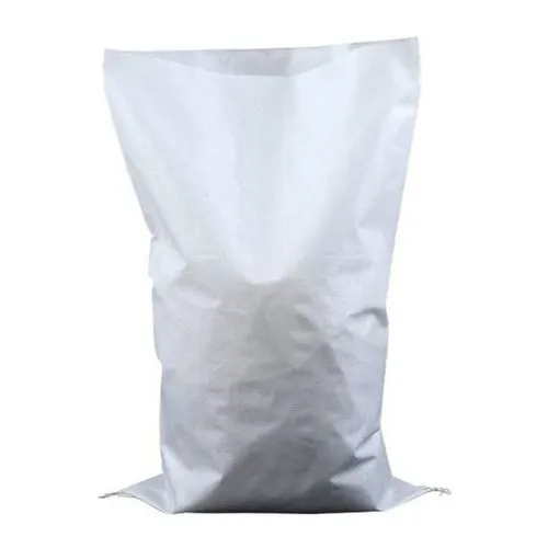 White HDPE Woven Laminated Bag - Glossy Surface, Various Sizes Available, Different Colors, Offset Printing, Durable and Waterproof Feature
