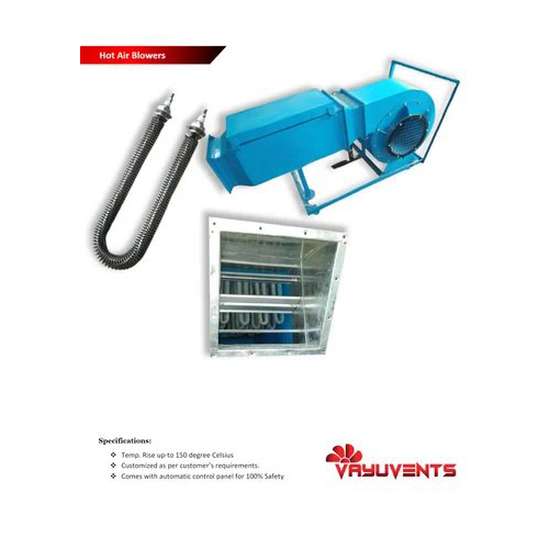 Steel Industrial Hot Air Blower, 10kW