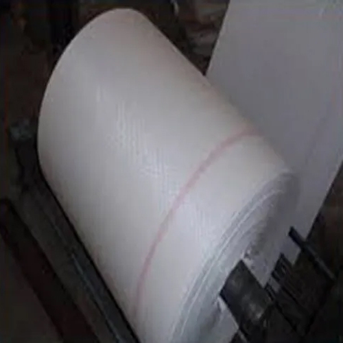 White Polypropylene Woven Fabric Roll - Multiple Sizes Available, Soft Textured, 3-Side Seal Packing, Water & Chemical Resistant