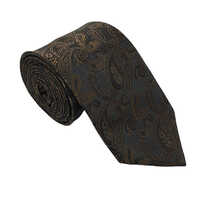 Men Brown Embroidered Necktie - Color: Different Available