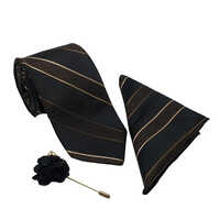 Black Striped Necktie - Color: Different Available