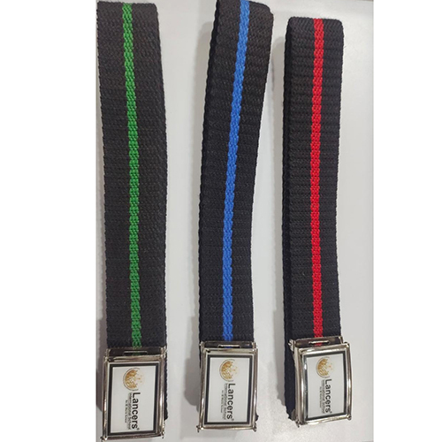 Mens Striped School Belt