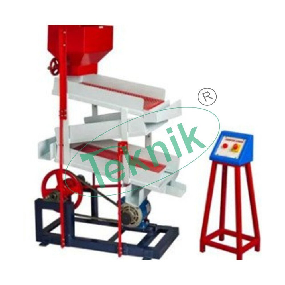 Trommel Apparatus - 200mm Dia, 1000mm Length, Variable Speed Motor, Adjustable Inclination | 3 Mesh Sieves, Digital Rpm Indicator, Collecting Bins