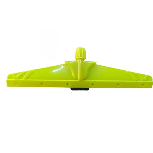 21 Inch Lotus Design Floor Wiper Body - Durable Plastic, Green Color, Easy to Use , Efficient Dust and Dirt Trapping for Industrial Cleaning