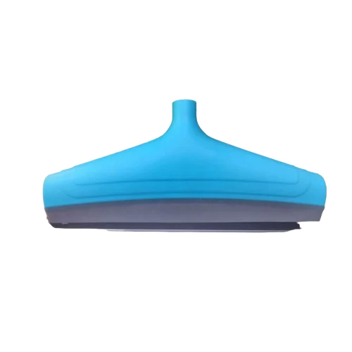 12 Inch Silicon Rubber Bath Room Wiper - High-Quality Plastic, Bright Blue, Easy to Use , Streak-Free Cleaning for All Floor Types