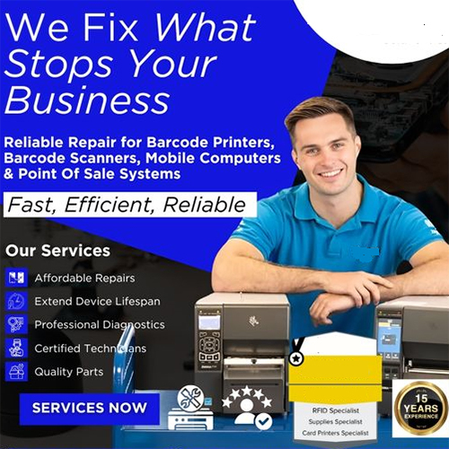 Repair and Service of Barcode RFID Equipment
