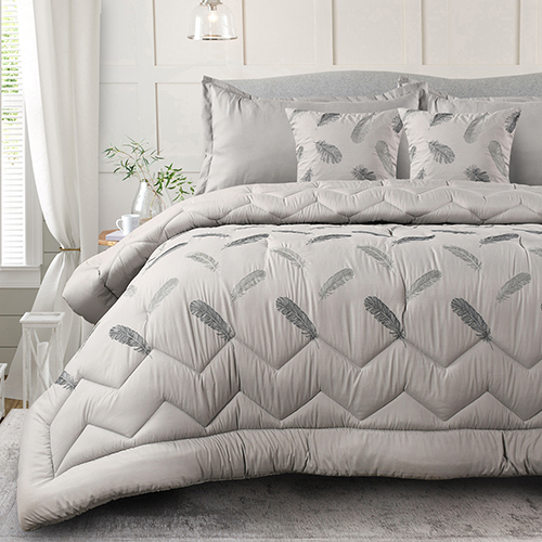 Cotton Embroidered Comforter Set
