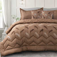 Cotton Leaf Printed Comforter Set