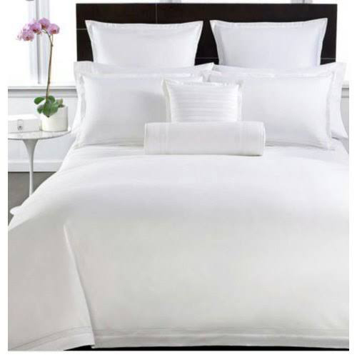 Polycotton Double Solid Flat Bedsheet - Color: White