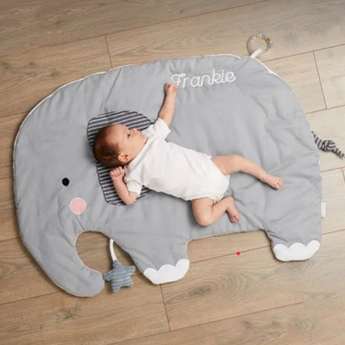 Elephant Shaped Play Mat - Color: Gray