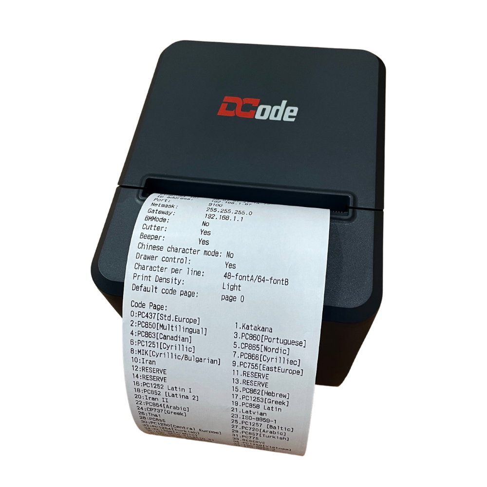 Dcode Dc 3r डायरेक्ट थर्मल रसीद प्रिंटर