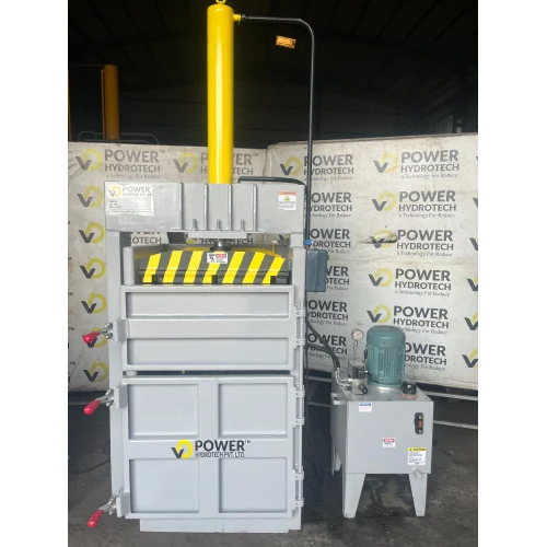 Cardboard Box Compactor - Color: Grey And Yellow